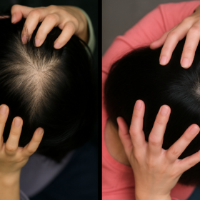 Tricia Ho customer testimonial hair comparison